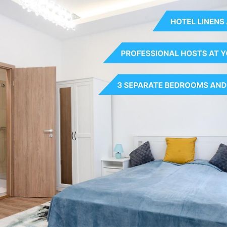 3 En Suit Bedroom Flat In The Main Centre For 6Ppl, 3Bdr,3Bthr,Ac ブダペスト エクステリア 写真